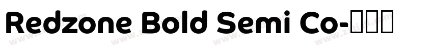 Redzone Bold Semi Co字体转换